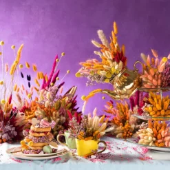 Xenos Craspedia geel - 40-50 cm- Kunstbloemen