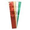 Xenos Crepe papier metallic - multikleur - set van 4- Knutselpapier|Kerst Inpakken
