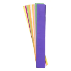Xenos Crêpepapier - set van 10 - 50x80cm- Knutselspullen