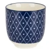 Xenos Cup blue print - diamonds - 150 ml- Tapasservies|Mokken