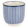 Xenos Cup blue print - stripes - 150 ml- Tapasservies|Mokken