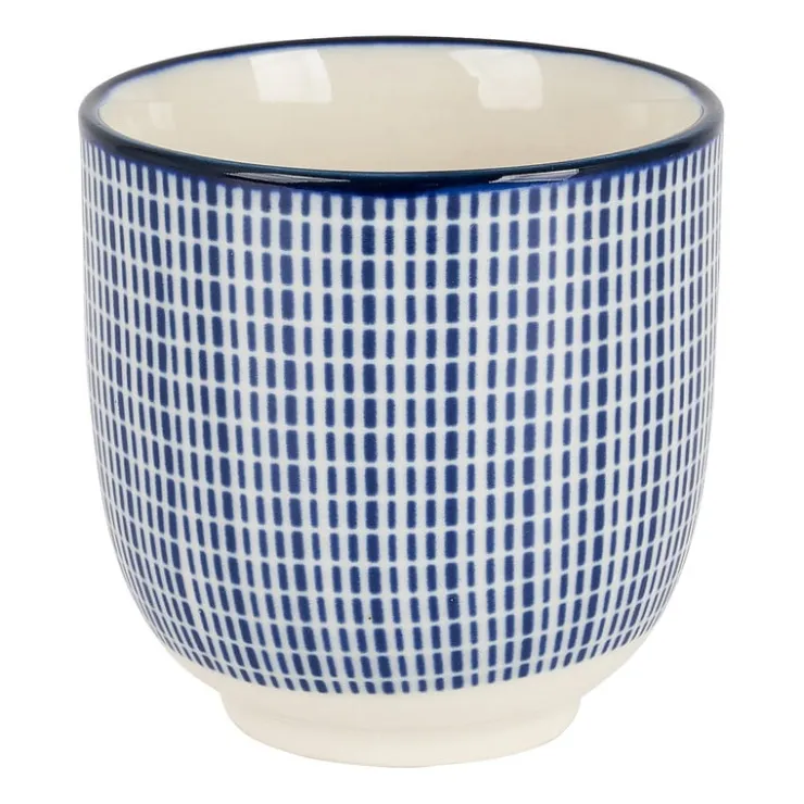 Xenos Cup blue print - stripes - 150 ml- Tapasservies|Mokken