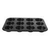 Xenos Cupcake bakvorm - zwart - 12 cups- Bakvormen