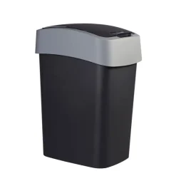 Curver flip bin prullenbak - grijs - 45 liter- Pedaalemmers|Prullenbakken
