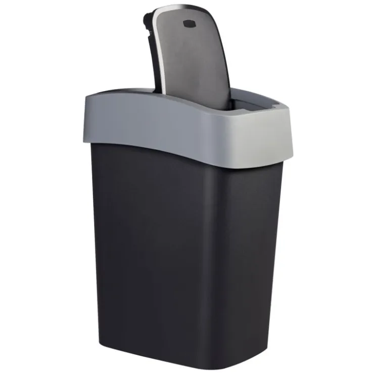 Curver flip bin prullenbak - grijs - 45 liter- Pedaalemmers|Prullenbakken