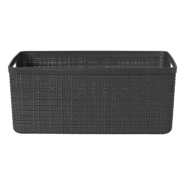 Xenos Curver jute opbergmand M - 12 liter - grijs- Opbergboxen