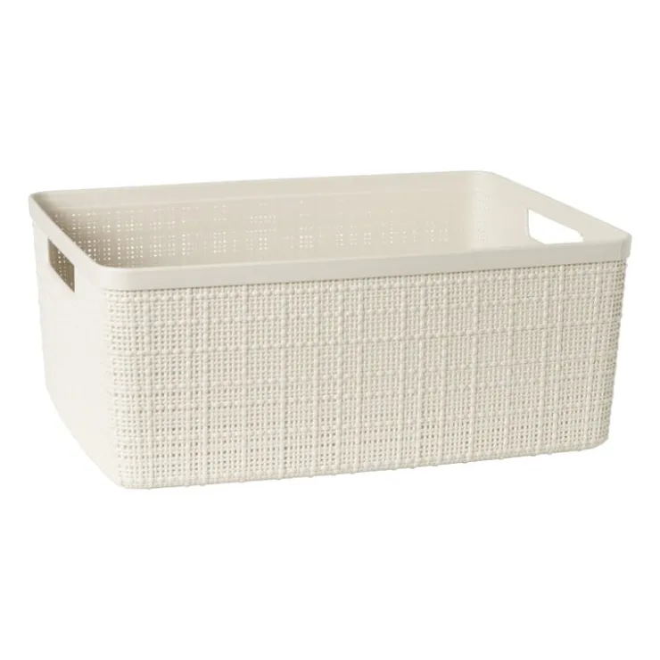 Xenos Curver jute opbergmand M - 12 liter - beige- Opbergboxen