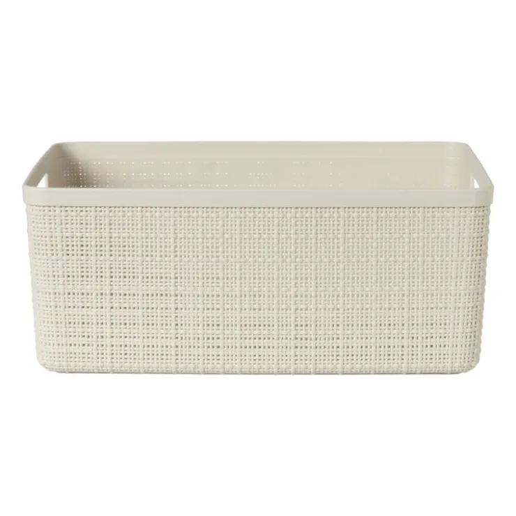 Xenos Curver jute opbergmand M - 12 liter - beige- Opbergboxen