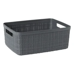 Xenos Curver jute opbergmand S - 5 liter - grijs- Opbergboxen
