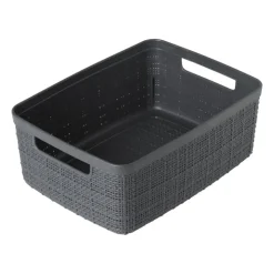 Xenos Curver jute opbergmand S - 5 liter - grijs- Opbergboxen
