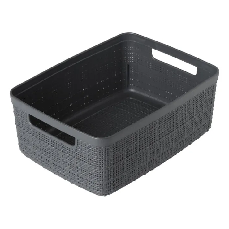 Xenos Curver jute opbergmand S - 5 liter - grijs- Opbergboxen