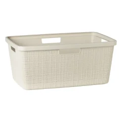 Curver jute wasmand - 46 liter - beige- Wasmanden