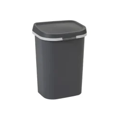 Curver prullenbak mistral flat - grijs - 25 liter- Pedaalemmers|Prullenbakken