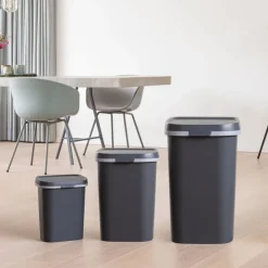 Curver prullenbak mistral flat - grijs - 25 liter- Pedaalemmers|Prullenbakken