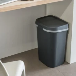 Curver prullenbak mistral flat - grijs - 25 liter- Pedaalemmers|Prullenbakken