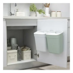 Curver prullenbak ready to collect - donkergrijs/lichtgrijs - 10 liter- Pedaalemmers|Prullenbakken