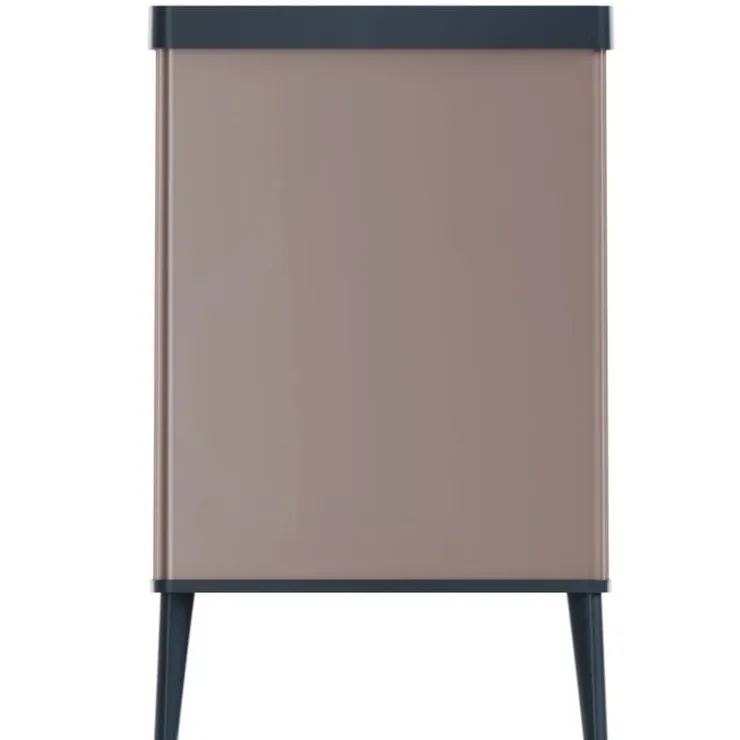 Curver prullenbak Verto - rosékleurig/zwart - 54 liter- Pedaalemmers|Prullenbakken