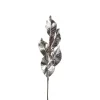 Xenos Deco blad - zilver - 77 cm- Kunstbloemen