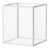 Xenos Deco box klein - beige - 18x16x16 cm- Sieraden Opbergen|Lantaarns
