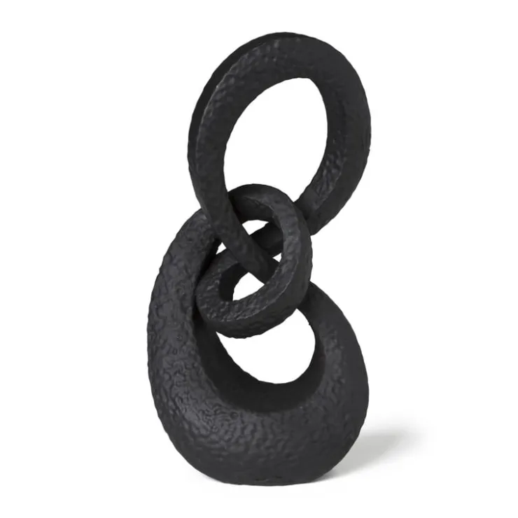 Xenos Deco knoop - zwart - 25x15x8 cm- Decoratieve Beelden