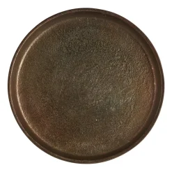 Xenos Decoratieplateau - antiek goud - ⌀25 cm- Kaarsenplateaus