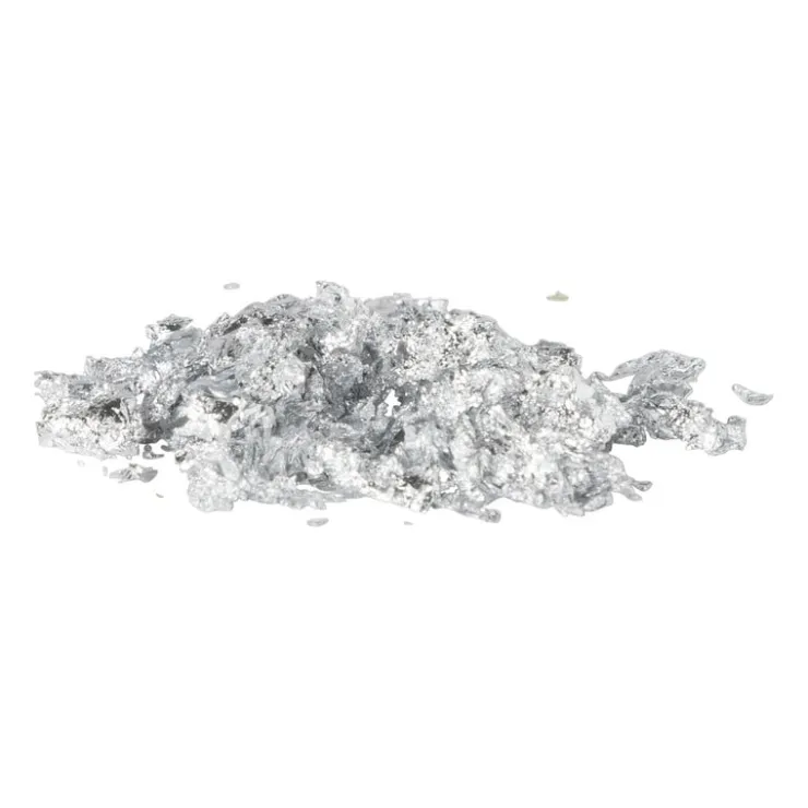 Xenos Decoratieve folievlokken - zilverkleurig - ø5x6 cm- Knutselspullen