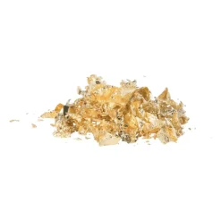 Xenos Decoratieve folievlokken - goudkleurig - ø5x6 cm- Knutselspullen|Kerstcadeaus