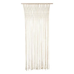 Xenos Deurgordijn macrame - beige - 90x200 cm- Vliegengordijnen