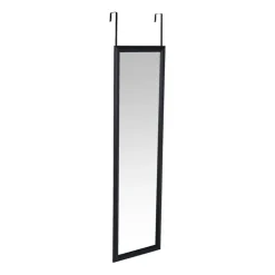 Xenos Deurspiegel - zwart - 34x124 cm- Passpiegels