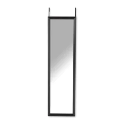Xenos Deurspiegel - zwart - 34x124 cm- Passpiegels