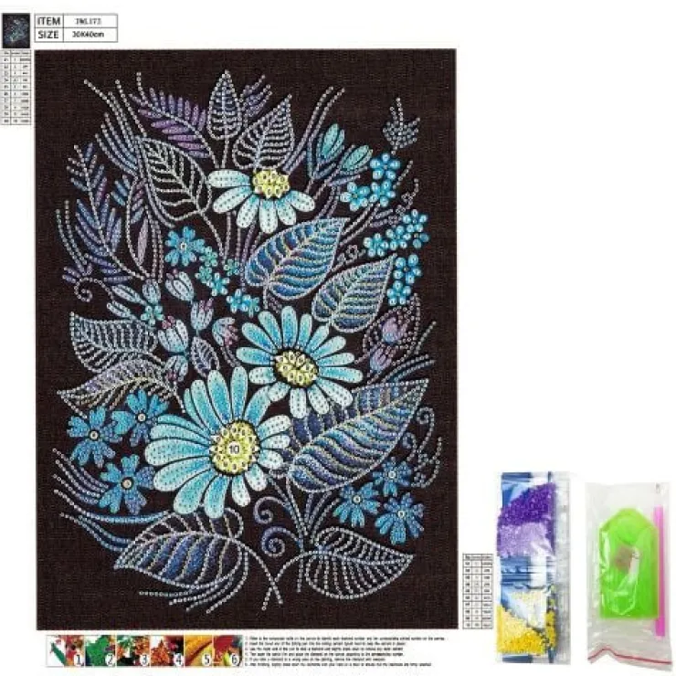 Xenos Diamond paint - glow in the dark - 40x30 cm- Diamond Paintings|Knutselpakketten
