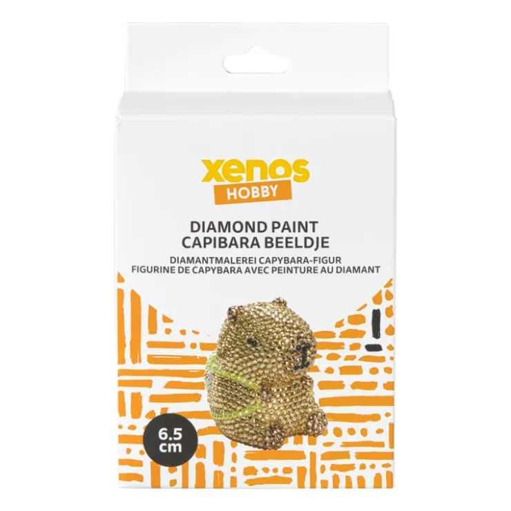 Xenos Diamond painting - capibara - 6.7x6.7 cm- Diamond Paintings