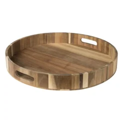 Xenos Dienblad acacia - naturel - ø40 cm- Dienbladen|Kerstcadeaus