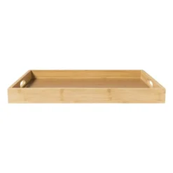 Xenos Dienblad rechthoek - bamboe - 31x45x4 cm- Dienbladen