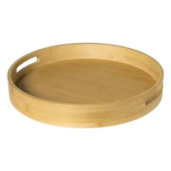Xenos Dienblad rond - bamboe - ø35 cm- Dienbladen