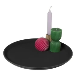 Xenos Dienblad rond - kunststof - ø35 cm- Dienbladen|Kaarsenplateaus
