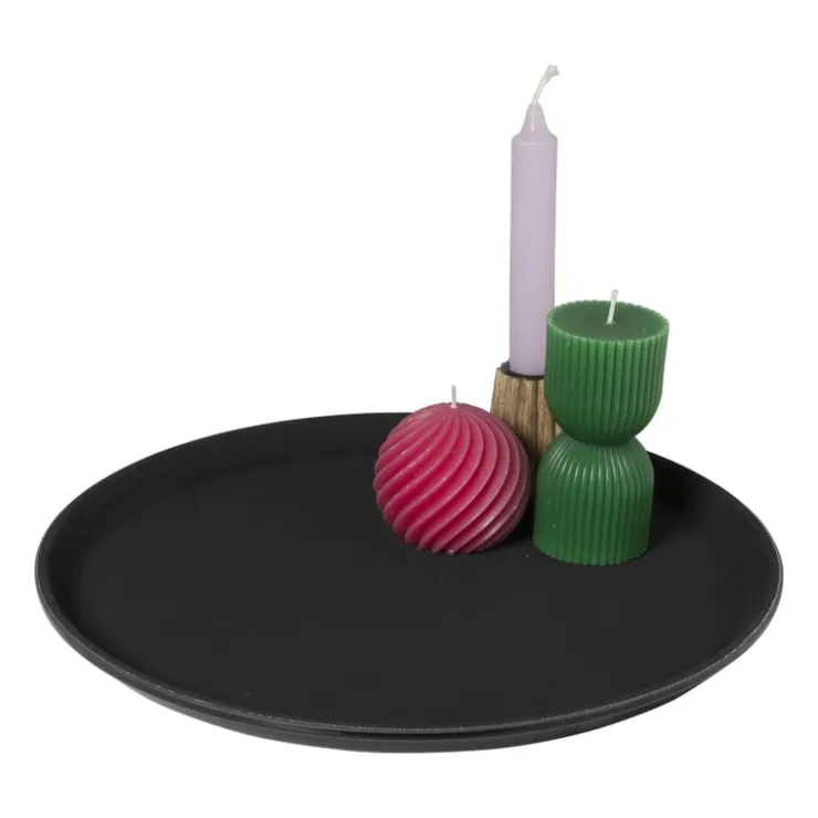 Xenos Dienblad rond - kunststof - ø35 cm- Dienbladen|Kaarsenplateaus