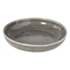 Xenos Diep bord fuji - bruin - ø22x4 cm- Kerst|Borden