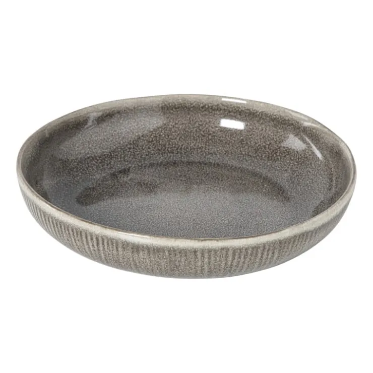 Xenos Diep bord fuji - bruin - ø22x4 cm- Kerst|Borden