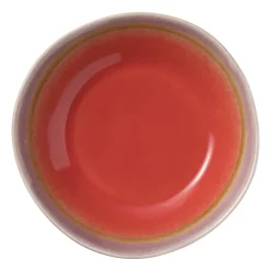 Xenos Diep bord Roots - rood/paars - ø20x5.4 cm- Borden