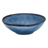 Xenos Diep bord Toscane - donkerblauw - ø19 cm- Borden