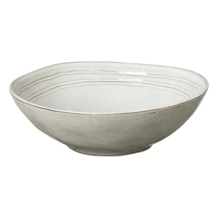 Xenos Diep bord Toscane - grijs - ø19 cm- Borden