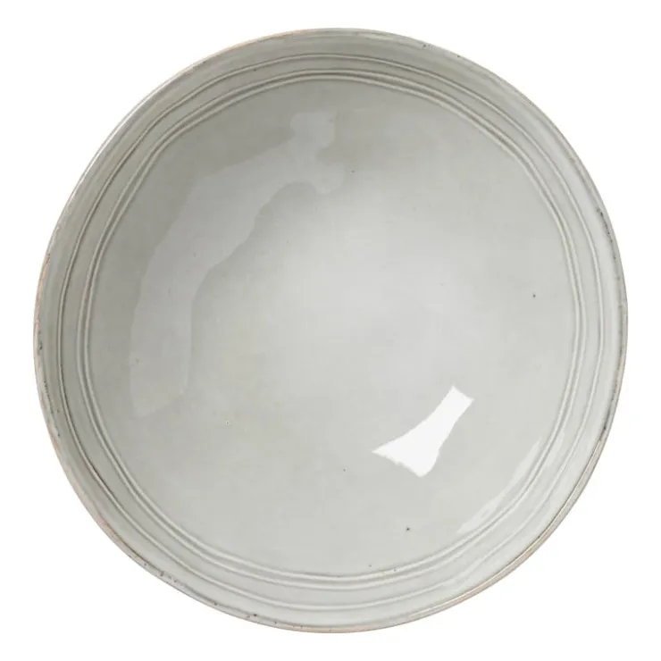 Xenos Diep bord Toscane - grijs - ø19 cm- Borden