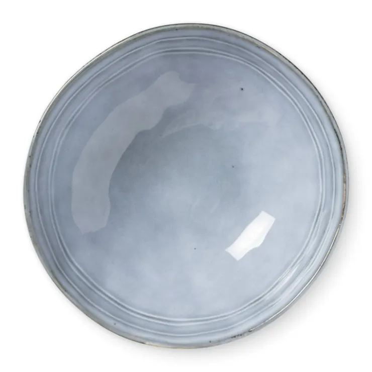 Xenos Diep bord Toscane - lichtblauw - ø19 cm- Borden