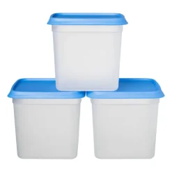 Xenos Diepvriesdoosjes - set van 3 - 1.2 liter- Bewaardozen