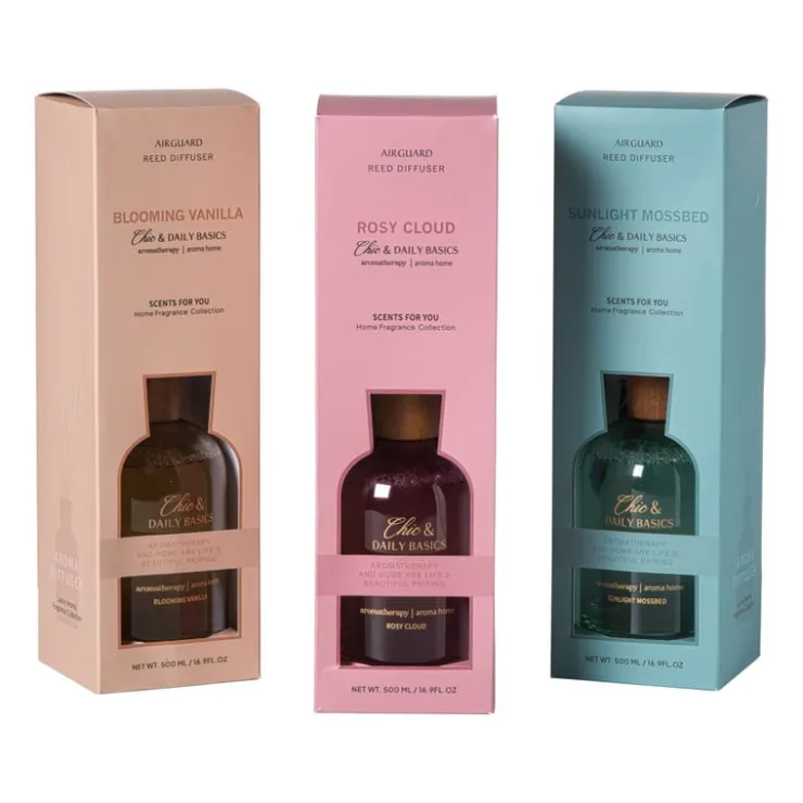 Xenos Diffuser sunlight mossbed - blauw - 500 ml- Geurolie