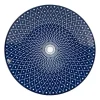 Xenos Dinerbord blue print - diamonds - ⌀26 cm- Borden