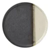 Xenos Dinerbord cortado - beige/zwart - ø26.5x2 cm- Kerst|Borden