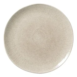 Xenos Dinerbord fuji - beige - ø27.5x2.4 cm- Borden|Kerstservies