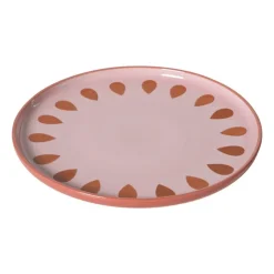 Xenos Dinerbord jolie - roze - ø25.5x2.3 cm- Borden